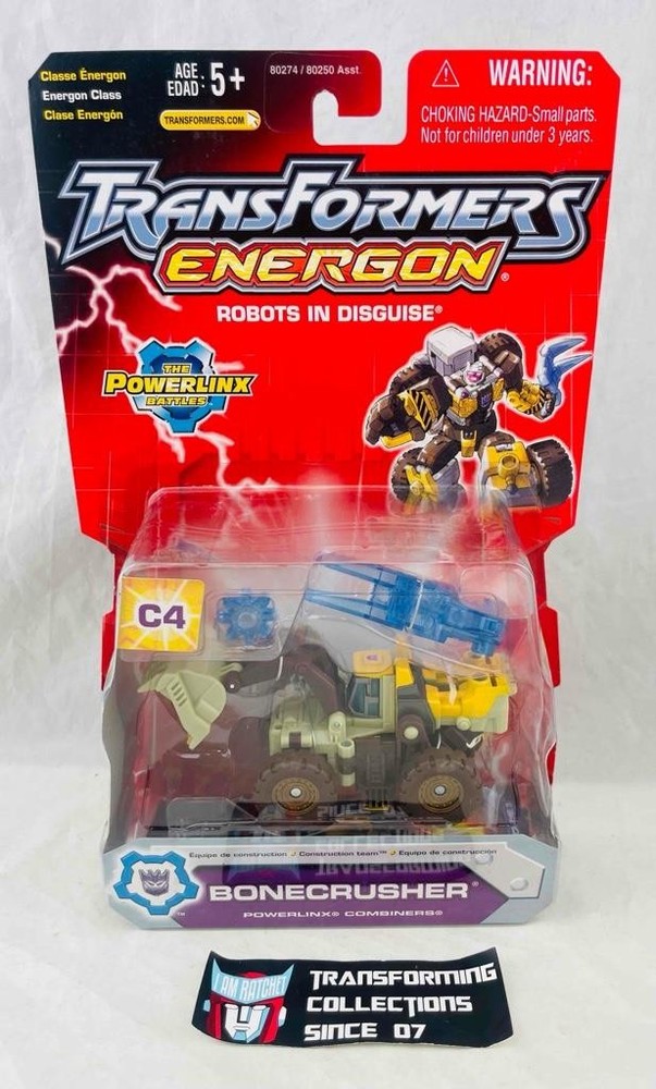 Transformers Energon RID Powerlinx Bonecrusher MOSC for Constructicon Maximus