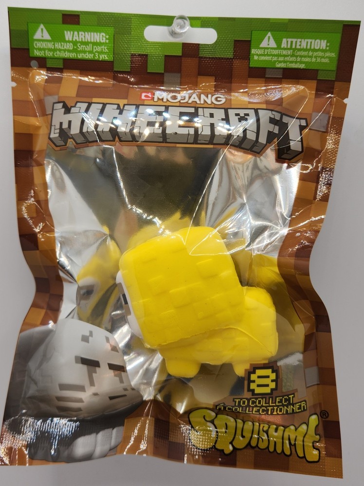 Yellow Sheep Minecraft Squish Me Toy Series 1 NEW anti Stress Mojang 2018