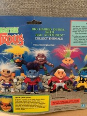 1993 Hasbro Battle Trolls Quick Draw Troll – BOX SHOWS WARE , BUBBLE IS DENTED