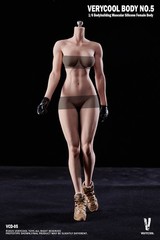 VeryCool 1/6 Silicone Female Natural Skin Body w/ a Bodybuilding Muscle VCD05B
