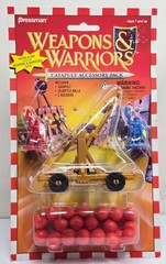 Weapons & Warriors Catapult Battle Balls & Soldiers Pressman Toys 1995 New Mint