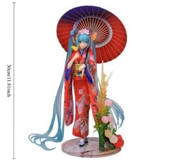 12″ Kimono Stronger Hatsune Miku Umbrella PVC Collectible Anime Action Figure