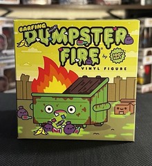 100% Soft Barfing Dumpster Fire Vinyl Figure