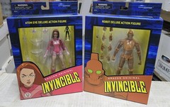 INVINCIBLE SERIES 2 ATOM EVE & ROBOT ACTION FIGURE LOT (2) BRAND NEW FREE SHIP!