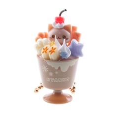 Pastel Kawaii Cat Gashapon Keychain Japanese Food Charm 1 Random Trinket Figure
