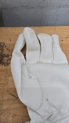 Mighty Morphin Power Rangers Sound Effect Gloves White and Blue Rangers