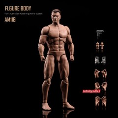 ANT 1:12 Muscular Strong Figure Flexible Body Head Hand Shape Shoes Male Doll