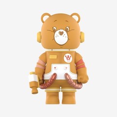 POP MART 100% Mega Space Molly Series 3 Confirmed Figure Toy – Tenderheart Bear