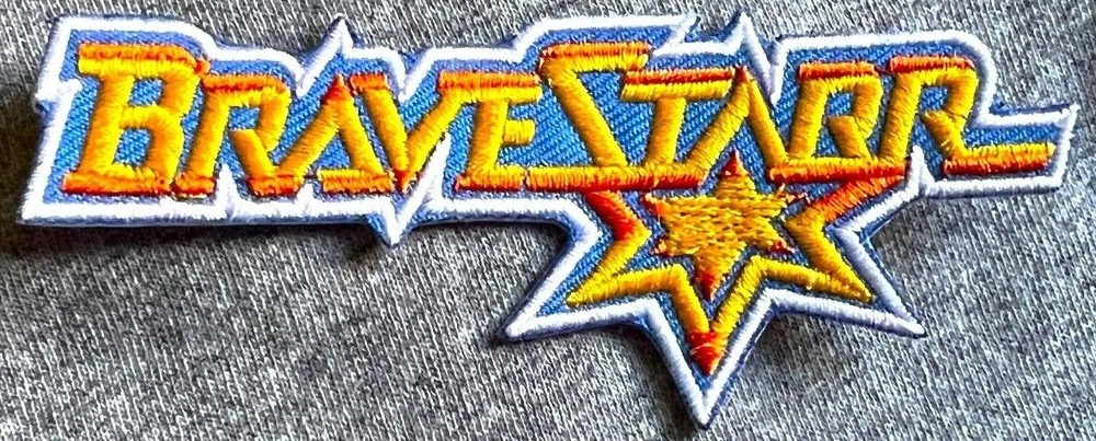 BRAVESTARR embroidered logo figure patch action emblem Masters of Universe title
