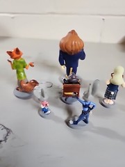 Disney Zootopia Lot of 6 Cake Topper Toy Figures Zootropolis Judy Nick Mayor