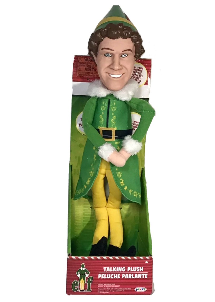 BUDDY THE ELF Talking Plush Toy 14″ Tall 15 Phrases From Movie Inspired ELF