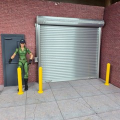 Shop Door Model Prop Kit 1/12 Scale Garage Display Diorama Dollhouse Accessory
