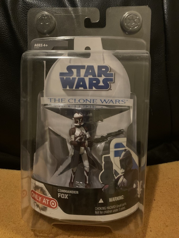 New In Box Star Wars The Clone Wars Commander Fox Target Exclusive