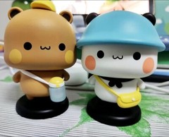 MITAO Sweet Lovely Panda Couple Bubu and Dudu Figure Deco Art Bear Toy Xmas Gift