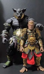 9in Xesray Studios Fit Only Head Combatants Fight For Glory Pig Red Yellow BLACK