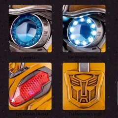 Original Killerbody 1:1 Bumblebee Helmet-English Voice Control, Cosplay Mask