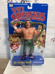 WWE Jake The Snake Roberts LJN Series 3 Mattel Wrestling Figure Blue WWF IN HAND