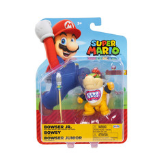 Nintendo Super Mario 4” Bowser Jr. with Paint Brush Action Figure