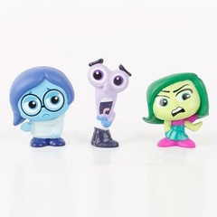 9pcs/Set Mini Inside Out 2 Action Figure Toy Cartoon Movie Joy Anxiety Anger