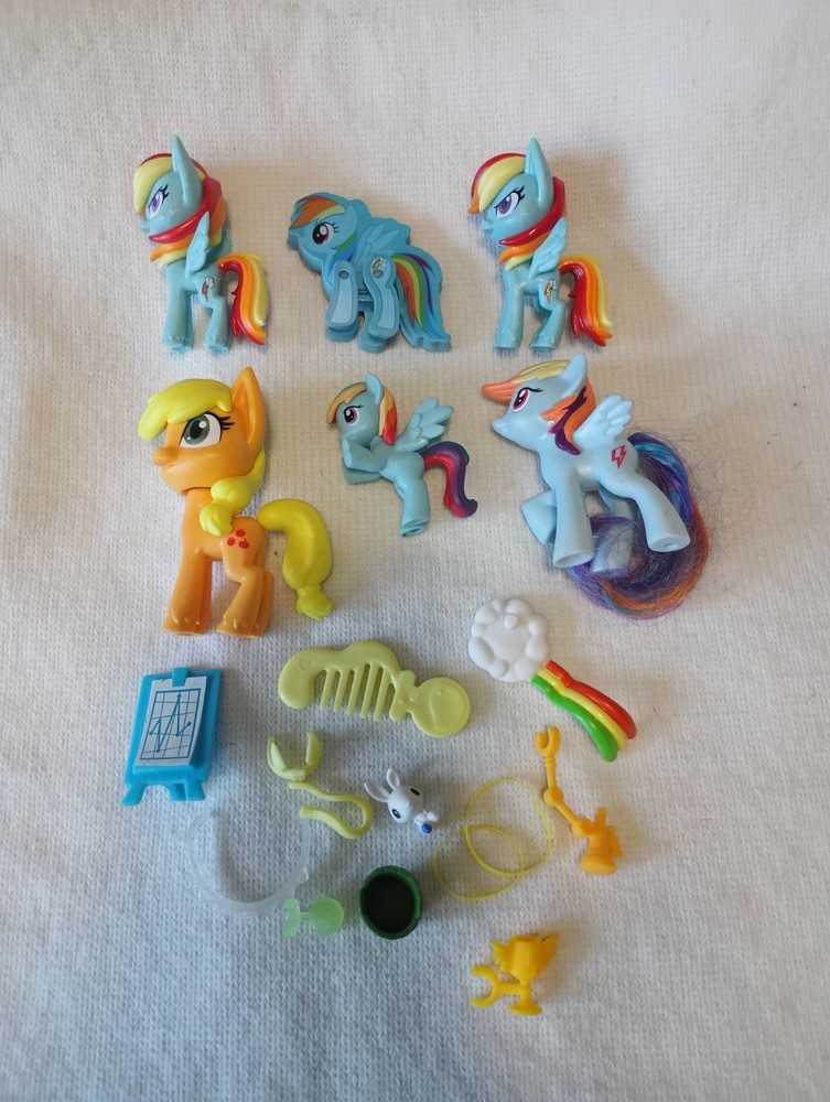 MLP My Little Pony Ponies Lot Of 6 Rainbow Dash And More