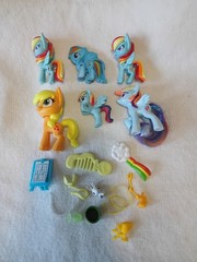 MLP My Little Pony Ponies Lot Of 6 Rainbow Dash And More
