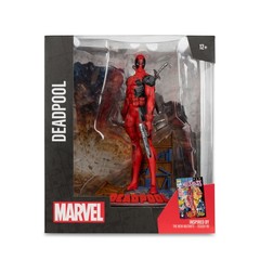 McFarlane Toys – Marvel Deadpool 1:10th Scale Posed Figure with Scene The New Mu