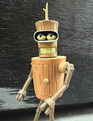 Loose Toynami Futurama Wooden Bender Action Figure 2010 Complete!