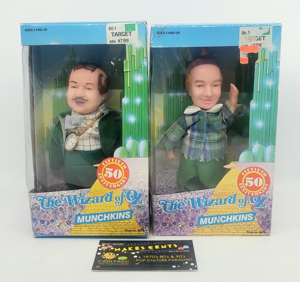 Lot Of 2 – 1988 Multi-Toys Corp. The Wizard of Oz Munchkin dolls – READ!