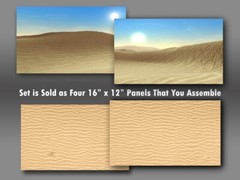 Oversize Dune Sea Backdrop Star Wars TVC Black Series Hasbro Kenner
