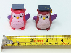 Hootsburgh Owl 1.75″ Figures 2 pink & brown Doc McStuffins Disney Just Play