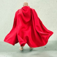 PB-C-RED: 1/12 scale red wired cape for 6″ action figure