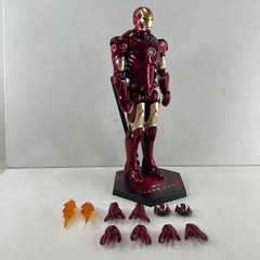 Marvel Avengers Iron Man Mark 3 MK3 Ironman Toy LED Light Action Figure Model