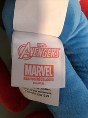 Marvel Captain American Plush Used Without Blanket And Shield AS IS
