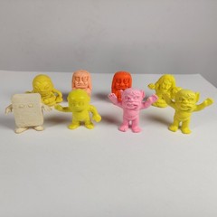 Lot of 8 Gegege No Kitaro Rubber Eraser Japanese Keshi Mini Figures