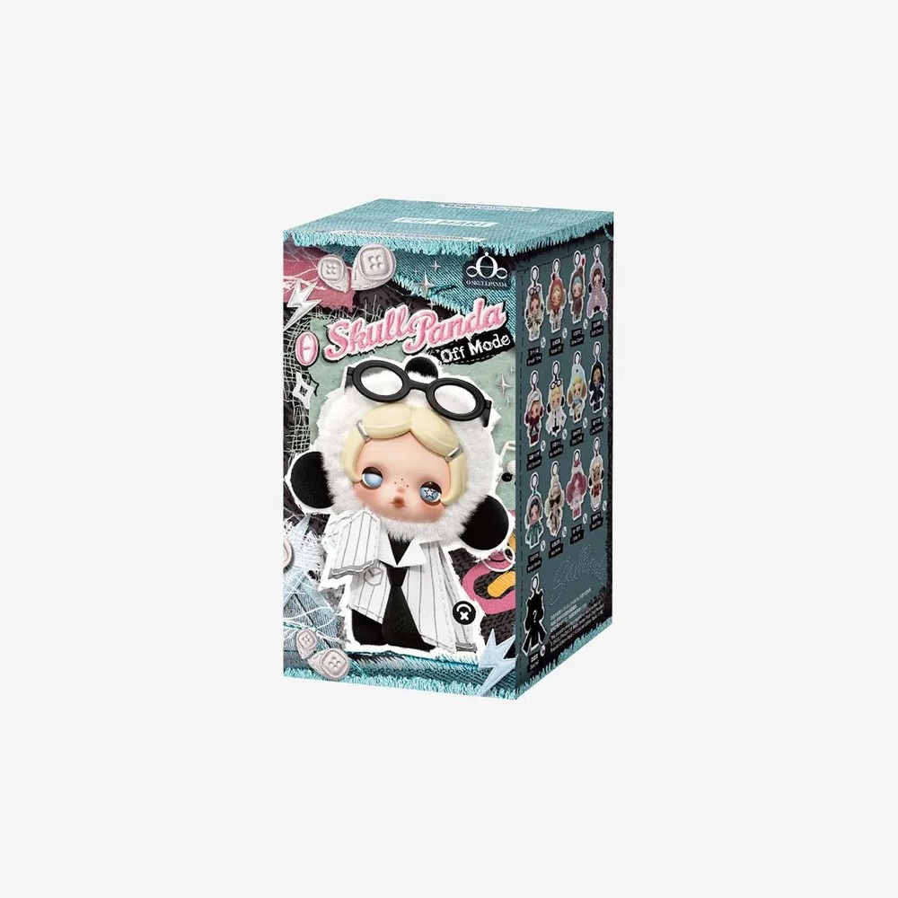 POP MART θ SKULLPANDA Off Mode Series Plush Doll Pendant Blind Box