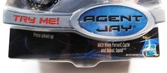 2002 Hasbro Men in Black 2 AGENT JAY with Alien Pursuit Cycle, Action Fig. New
