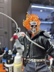 CUSTOM (PAINTED) ML Ghost Rider penance Headsculpt (READ DESCRIPTION)
