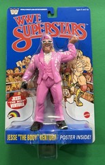 Mattel LJN WWE Superstars Series 2 Jesse The Body Ventura Blue Card Variant