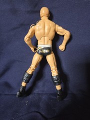 WWE Wrestling Action Figure – Beige/Black Trunks, Knee Pads & Boots, Plastic