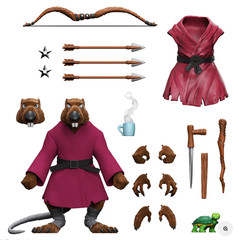 Teenage Mutant Ninja Turtles ULTIMATES! Wave 9 Splinter (Flocked) Super7