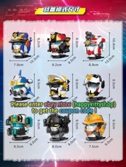 MINIFORCE Super Cops Power Police Ranger TRANS HEAD Transformer Robot Figure Toy