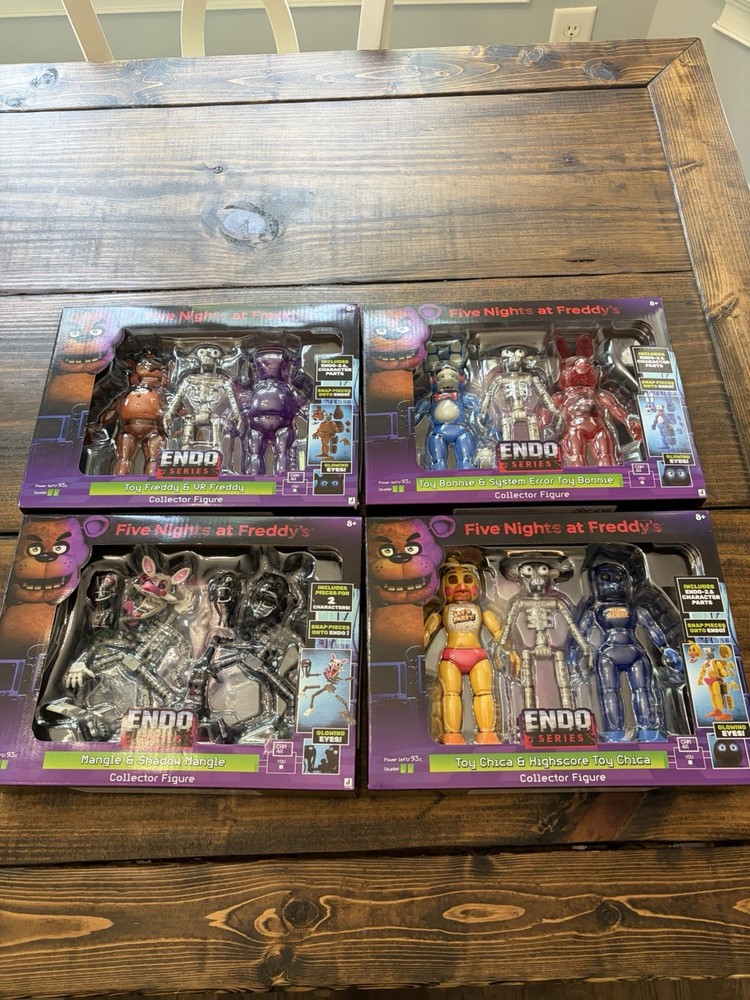 Five Nights at Freddy’s Endo Series 2 FULL SET Freddy Bonnie Chica Mangle FNAF