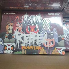 Rebel Bear Monster Blind Box Flocked Figure Gift