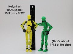 Dummy 13 Action Figure | 3D Printed Poseable Articulated Collectible Toy