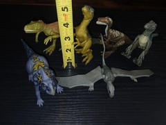 Jurassic World Mini Dinosaur Figure Lot of 6 Raptors Pteranodon Mattel Toys