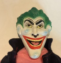 Vintage 13″ Plush Joker Doll Window Cling Plastic Face Retro Batman Villain