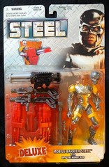 STEEL Movie Complete Set SHAQ-Shaquille O’Neal 1997 Kenner Figures & Motorcycle