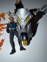 Marvel Legends Ghost Rider Deluxe Johnny Blaze Flame Cycle Motorcycle COMPLETE