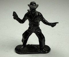 Vintage Lot Of 5 Western Metal Figures Jesse James, Wyatt Earp, Billy the Kid