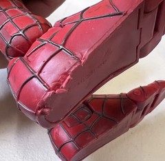 LARGE 18 in. Vintage SpiderMan 2 Poseable Action Figure Red/Blue Plastic 2003